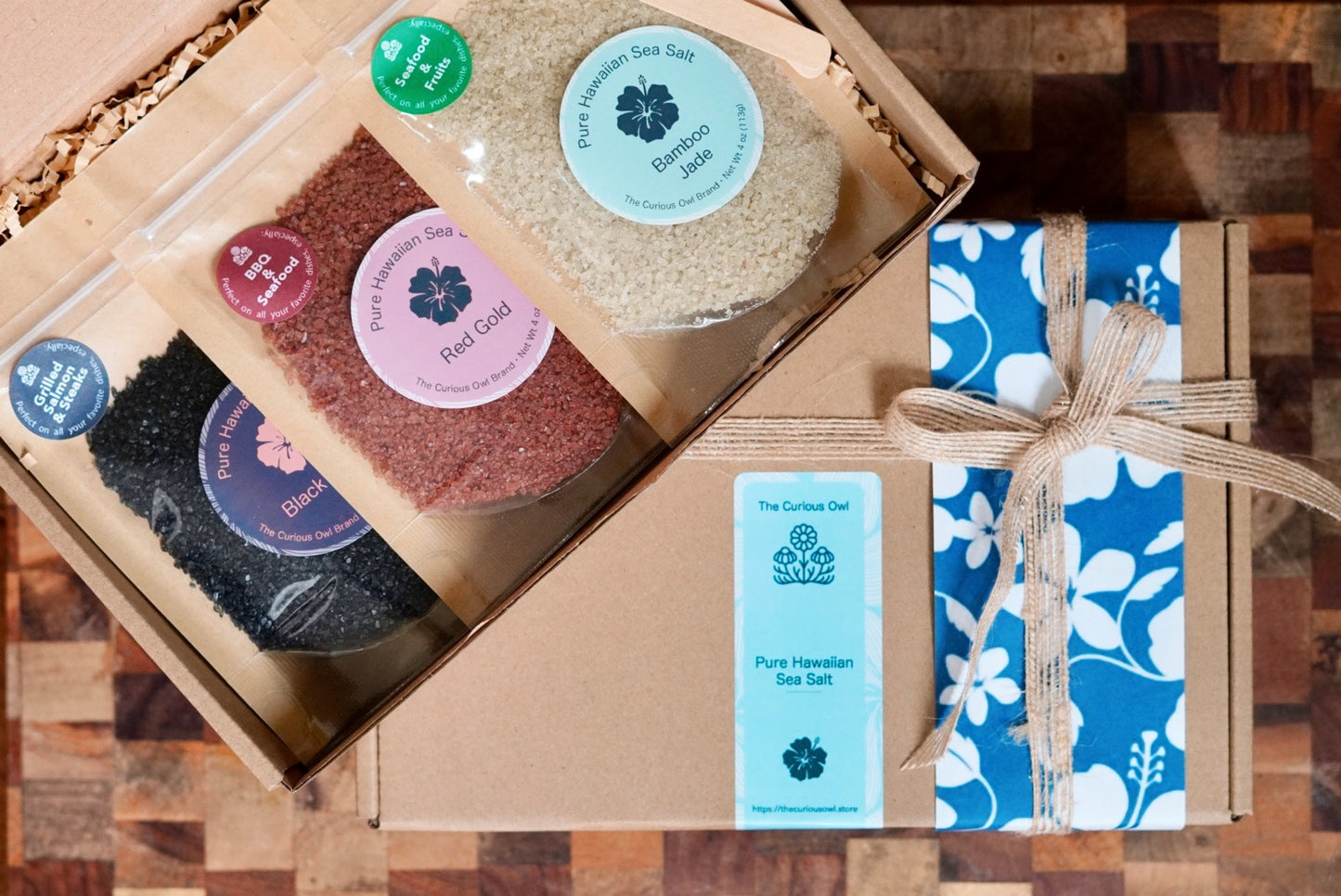 Hawaiian Sea Salt Gift Box (3 Packs)・Mother's Day Gift Box・Microplastic-Free